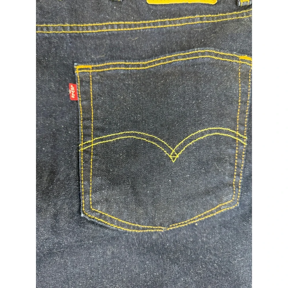 Levi's 550 Relaxed Fit‎ Jeans Mens 46x29 Dark Wash Big & Tall Stretch Denim